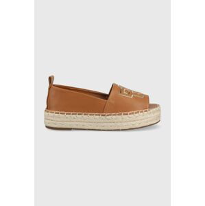 Espadrilky Dkny Maddy hnědá barva, na platformě