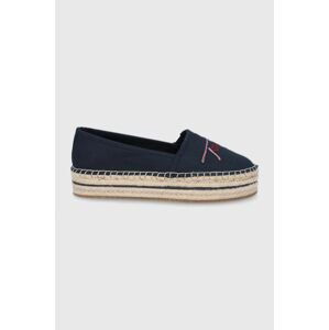 Espadrilky Tommy Hilfiger tmavomodrá barva, na platformě