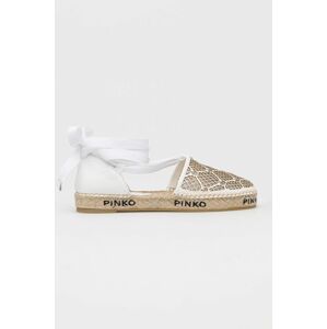 Espadrilky Pinko bílá barva