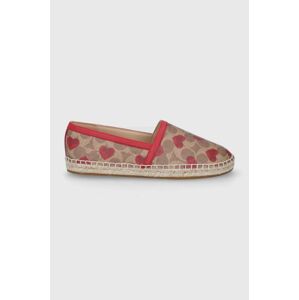 Espadrilky Coach Collins Valentine;rfw;5.5 B hnědá barva