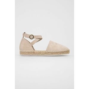 Semišové espadrilky Marc O'Polo Gem béžová barva