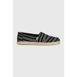 Espadrilky Toms Alpargata Rope černá barva