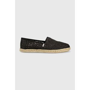 Espadrilky Toms Alpargata Rope černá barva