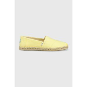 Espadrilky Toms Alpargata Rope žlutá barva