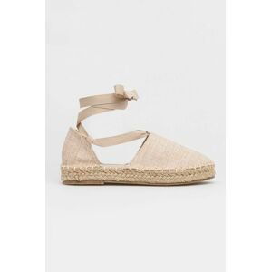 Espadrilky Truffle Collection Mash béžová barva