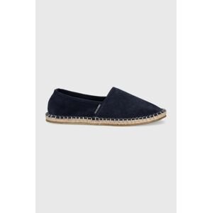 Semišové espadrilky Jack & Jones Jfwespadrille tmavomodrá barva