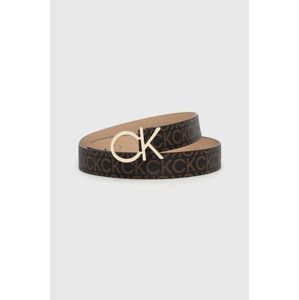 Pásek Calvin Klein dámský, hnědá barva, K60K609562