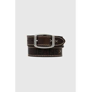 Kožený pásek Pepe Jeans Tom Belt pánský, hnědá barva