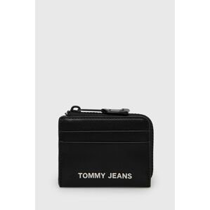 Peněženka Tommy Jeans dámská, černá barva
