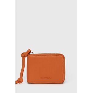 Kožená peněženka Marc O'Polo dámská, oranžová barva