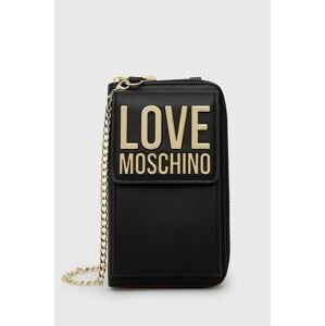 Peněženka Love Moschino dámský, černá barva