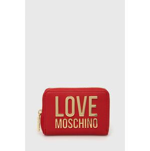 Peněženka Love Moschino dámský, červená barva