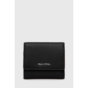 Kožená peněženka Marc O'Polo dámská, černá barva