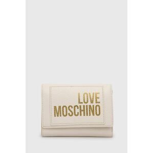Peněženka Love Moschino dámský, béžová barva