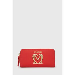 Peněženka Love Moschino červená barva