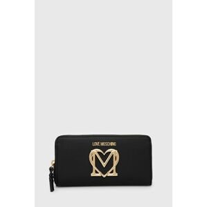 Peněženka Love Moschino černá barva