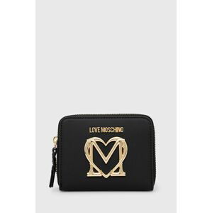 Peněženka Love Moschino černá barva