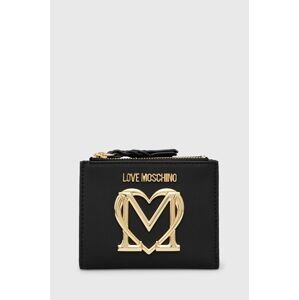 Peněženka Love Moschino černá barva