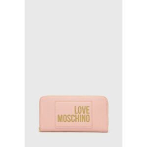 Peněženka Love Moschino dámský, růžová barva