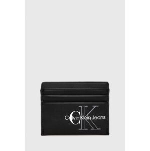 Pouzdro na karty Calvin Klein Jeans dámský, černá barva