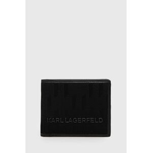 Peněženka Karl Lagerfeld pánský, černá barva