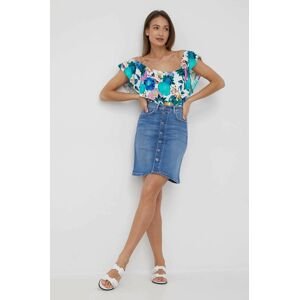 Džínová sukně Pepe Jeans Marble Skirt midi