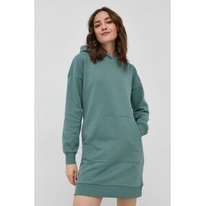 Šaty JDY zelená barva, mini, jednoduché