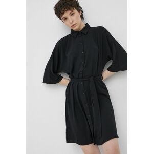 Šaty JDY černá barva, mini, oversize