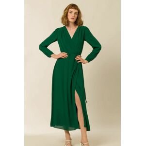 Šaty Ivy & Oak zelená barva, midi, jednoduchý