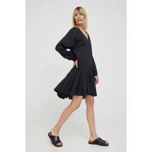 Šaty Marc O'Polo černá barva, mini, oversize