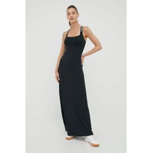 Šaty Emporio Armani Underwear černá barva, maxi