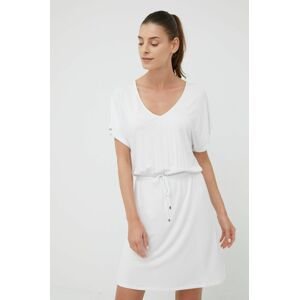 Šaty Emporio Armani Underwear bílá barva, mini