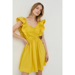 Šaty Twinset žlutá barva, mini