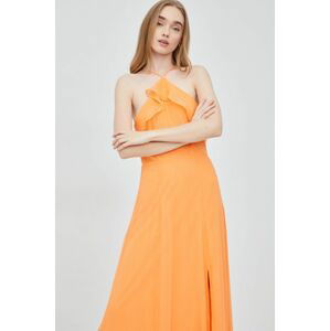 Šaty Vero Moda oranžová barva, maxi