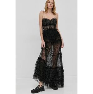 Šaty For Love & Lemons černá barva, maxi, jednoduché