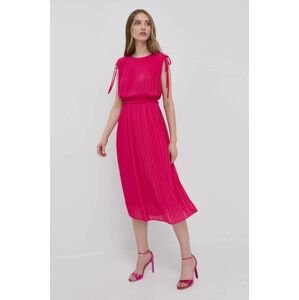 Šaty Liu Jo růžová barva, mini, áčková
