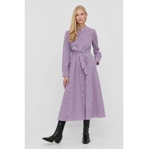 Šaty MAX&Co. fialová barva, midi