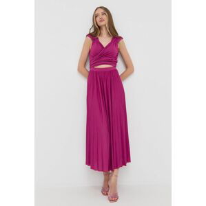 Šaty MAX&Co. fialová barva, maxi, áčková