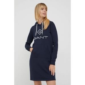 Šaty Gant tmavomodrá barva, mini, oversize
