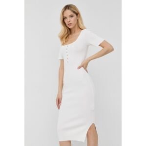 Šaty Morgan bílá barva, mini, přiléhavá
