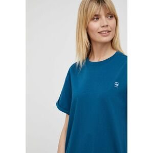 Bavlněné šaty G-Star Raw zelená barva, mini, oversize