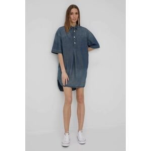 Džínové šaty G-Star Raw mini, oversize