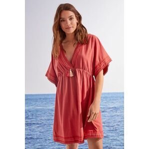 Šaty women'secret Dresstination Summer červená barva, mini, oversize