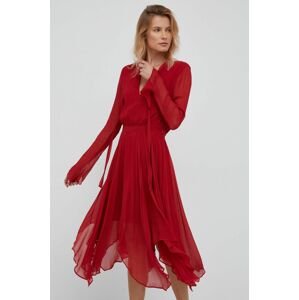 Šaty Polo Ralph Lauren červená barva, mini