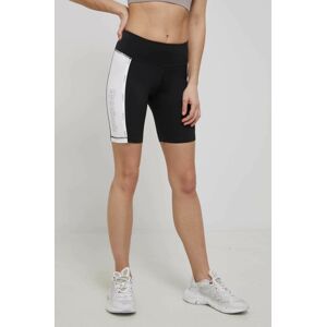 Tréninkové šortky Reebok HB2333 dámské, černá barva, s potiskem, high waist