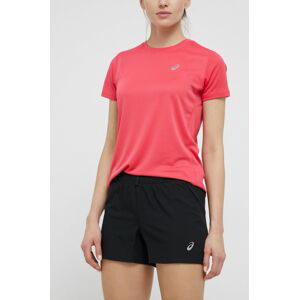 Běžecké šortky Asics dámské, černá barva, hladké, medium waist