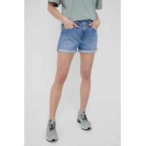 Džínové šortky Pepe Jeans Mable Short dámské, hladké, medium waist