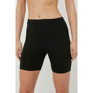 Kraťasy Calvin Klein Underwear dámské, černá barva, hladké, medium waist