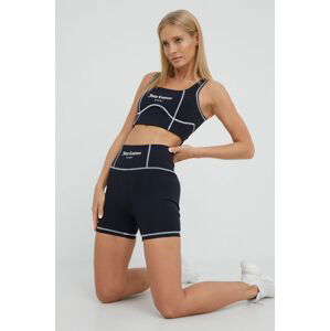 Kraťasy Juicy Couture dámské, černá barva, hladké, high waist