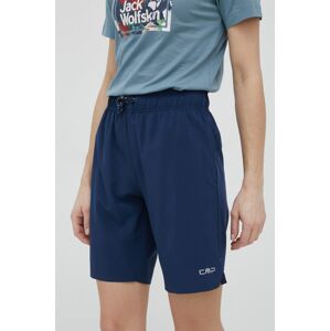 Outdoorové šortky CMP tmavomodrá barva, medium waist